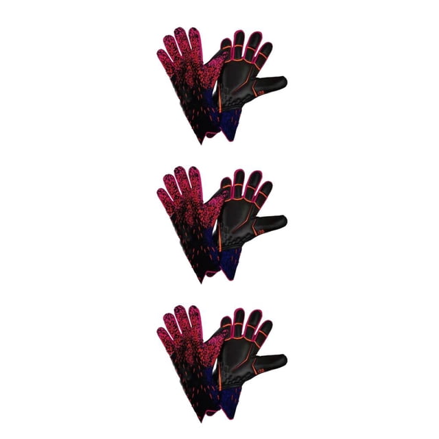 Yuarrent Fútbol Niños niños adultos Fútbol kit Tamaño Adulto Halcón Antideslizante Látex Durable Sin dedos Juego Protección rosa 8 Type1 NO1