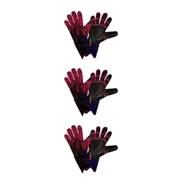 Eigraketly Portero de fútbol niños fútbol 6/7/8/9/10, juego sin dedos profesional no duradero para niños rosa adulto 8 Type1 NO1