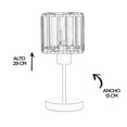 thumbnail image 2 of Lámpara de mesa Decolamp Metal con cristal foco 7W 2184, 2 of 3