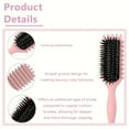 thumbnail image 3 of 1 anti-static dry and wet dual-use curling brush, with scalp massage and combing functions, rectangular design, used for drying and styling, 3 of 5