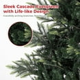 thumbnail image 3 of 7.5ft Pre-Lit Spruce Artificial Christmas Tree - Thickened PE&PVC Branch Tips, Fire-Resistant & Automatic Branches for Home, Office, Party, 3 of 8