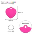 thumbnail image 2 of Pet ID Tags, Metal Engraving Tags, Heart-Shape Dog ID Tag, 10 Color Blank Tags with Key Rings, 20 Pack, 2 of 6