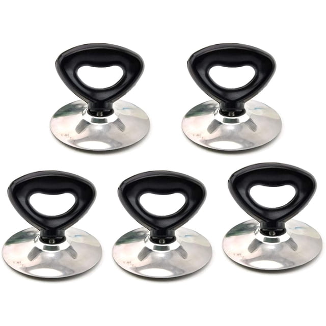 Lot de 5 Boutons de Couvercle de Pot, Poignée Universelle à Vis Poignée de Couvercle de Poêle