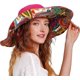 thumbnail image 1 of Sombrero de playa para mujer, flexible, reversible, grande, de ala ancha, con protección solar, UPF 50+, 1 of 5