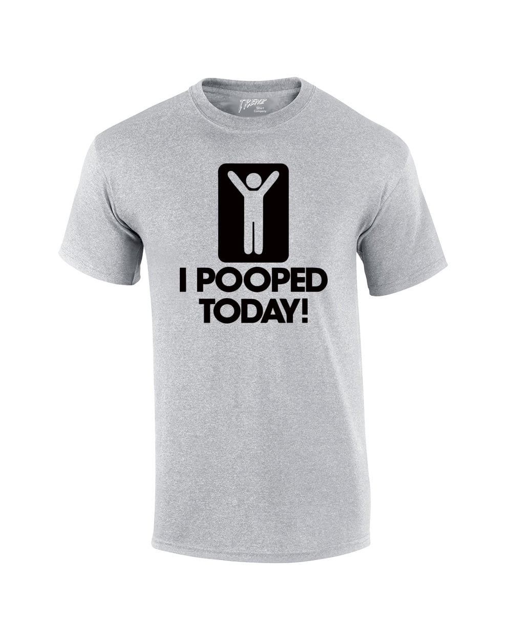I Pooped Today T-shirt Funny Humorous Comic Stick Figure Sign Happy ! Short - Picture 123 of 126