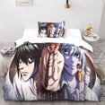 thumbnail image 2 of 3d Death Note Duvet Cover Anime 2 Piece Bedding Set For Kids Teens Boys Microfiber With Zipper Closure Pillowcases Single, 2 of 5