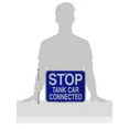 thumbnail image 2 of Brady Railroad Stop Sign, 15" W, 12" H, Aluminum, Blue 134191, 2 of 2