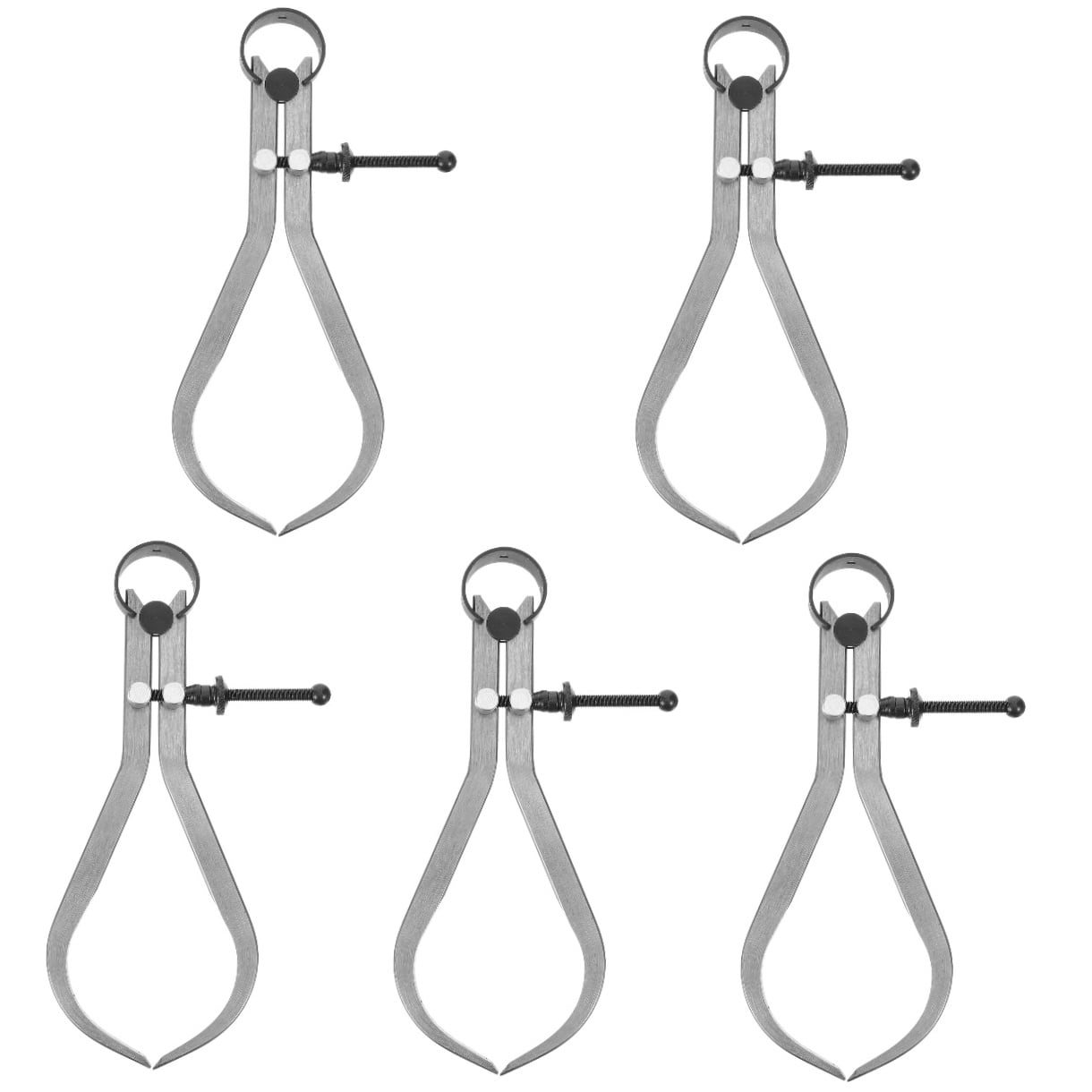 MLINS 5pcs Internal External Caliper Measuring Caliper Universal Caliper Measuring Tool ​