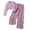 Purple, variant on REDARER Girls Sweatshirt Set 2PC, Solid Top & Trousers, Fall Winter Casual Suit, Kids Sets Clothes, for Size 7-8 Years