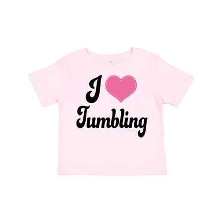 

Inktastic I Love Tumbling Gift Toddler Toddler Girl T-Shirt