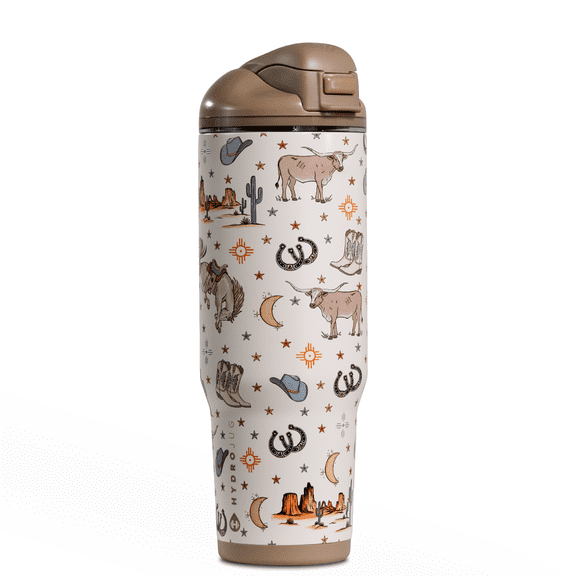 HydroJug Ease2o Insulated Stainless Steel Water Bottle with Straw & Chug Lid, Leak-Resistant, Cup Holder Friendly – 32oz, Mesa