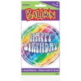 thumbnail image 2 of Foil Rainbow Tie Dye Balloon, 18in, 1ct, 2 of 2