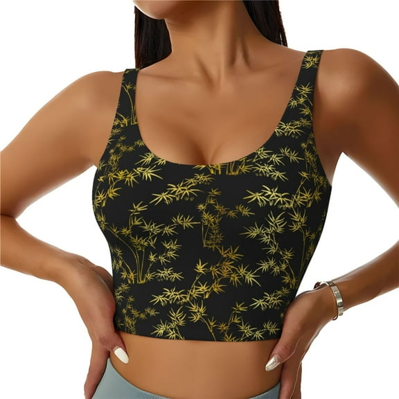 Naloa Bamboo Sports Bras for Women,Sports Bras for Women High Support with Removable Pads-Small