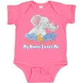 thumbnail image 3 of Inktastic My Nonni Loves Me Cute Elephants Clouds Moon and Stars Boys or Girls Baby Bodysuit, 3 of 5
