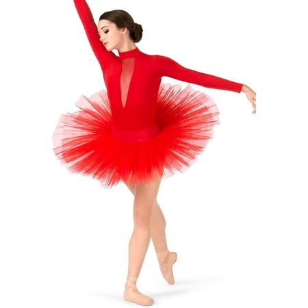 Natalie Dancewear Women's 6-Layer Practice Tutu - Pull-On Pancake Tutu For Ballet