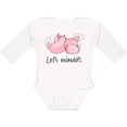 thumbnail image 3 of Inktastic Let's Relaxolotl with Sleeping Axolotls Boys or Girls Long Sleeve Baby Bodysuit, 3 of 5