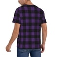 thumbnail image 2 of KLL Purple Black Plaid for Men's Baseball Shirts,Short Sleeve Casual Shirts Button Down Shirt for Men Beach Summer Wedding Shirt-4X-Large, 2 of 7
