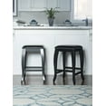 thumbnail image 2 of Linon San Francisco 24" Backless Square Top Counter Stool, Multiple Sizes & Colors, 2 of 5