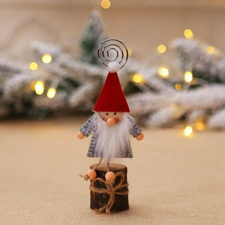 Making Christmas Place Card Holders Michellem 1 Pcs Table Place Setting Name Card Holder Christmas Party Decoration Santa Xmas Home Decor ()