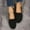 Black, variant on Jelly Shoes for Women Mesh Cutout Non-slip Flat Summer Sandals Breathable Casual Slip-on Slippers for Walking Outing