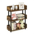 thumbnail image 4 of Furinno Turn-N-Tube 3-Tier Freestanding Multipurposes Display Rack, Bookshelf, Amber Pine/Black, 4 of 6