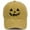 Khaki, variant on Embroidered Pumpkin Face Cap fro Men and Women Washed Baseball Cap Vintage Adjustable Halloween Casual Headwear Halloween Accessories Free Size
