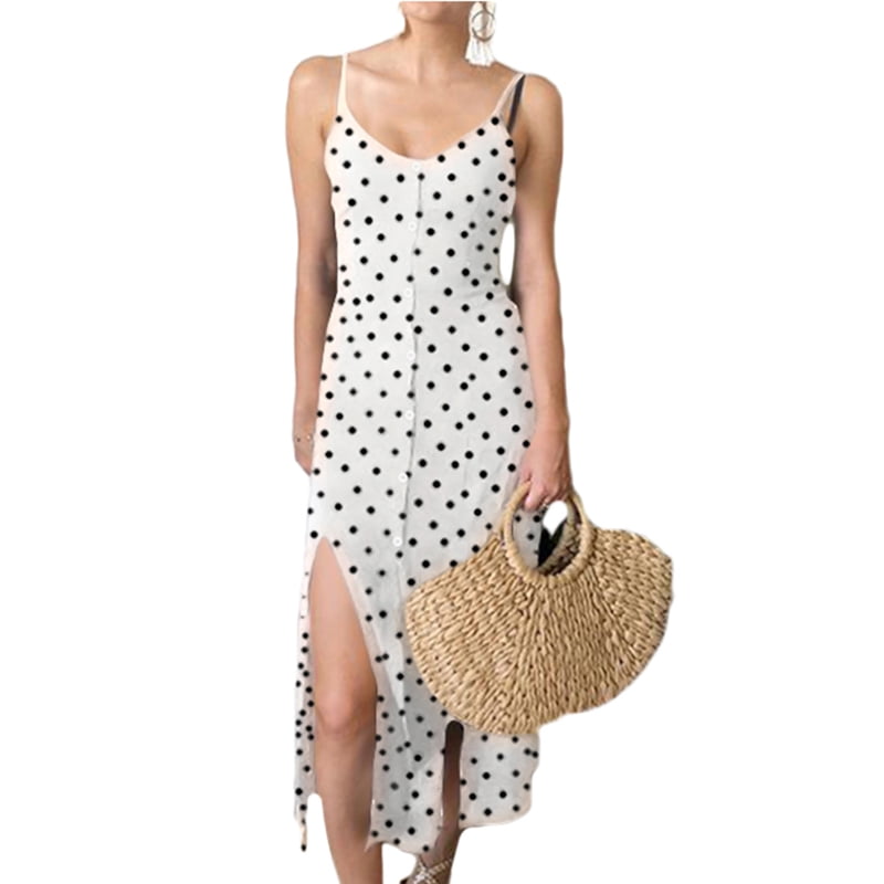 polka dot beach dress
