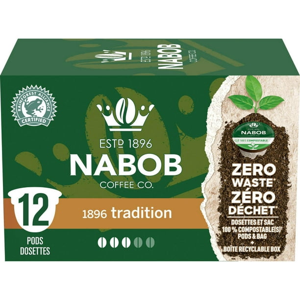 Nabob 1896 Tradition Coffee 100% Compostable Pods