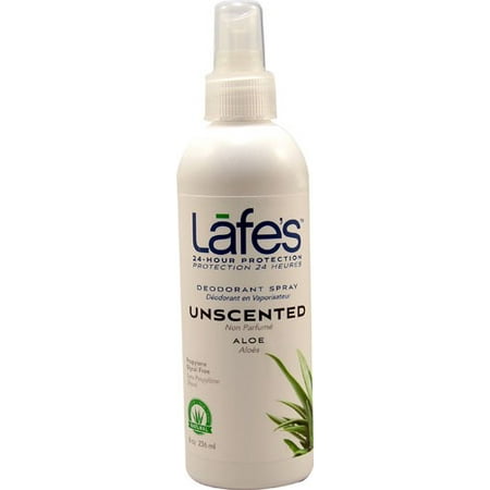 Lafe's Organic Spray Deodorant, Fragrance-Free, 8 Oz