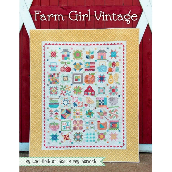 Farm Girl Vintage Quilt Pattern Book by Lori Holt for It's Sew Emma