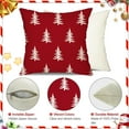 thumbnail image 5 of Christmas Pillow Covers 20x20 inch Set of 2 Christmas Tree Decorative Red Throw Pillow Covers Winter Famliy Decoration for Home Couch TH-30K20, 5 of 6