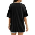 thumbnail image 2 of Womens Tops Short Sleeve Shirts Summer Comfy Crew Neck T-Shirt, 2 of 4