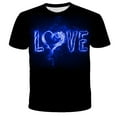 thumbnail image 2 of IROINNID Men's Casual Crew Neck Letter Printed Short Sleeve T-shirt, 2 of 3