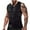 Black, variant on COMFREE Neoprene Sauna Suit for Men Waist Trainer Sweat Vest Zipper Body Shaper with Adjustable Tank Top