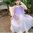 thumbnail image 5 of Toddler Girl Tulle Dress Summer Clothes Little Girl Gradient Dress Kids Casual Sundess Toddler Princess Outfits Stylish Dailywear 6-7 Years, 5 of 6