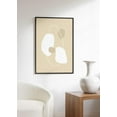 thumbnail image 5 of Haus and Hues Neutral Wall Art Minimalist Wall Decor Abstract Wall Art Geometric Modern Wall Art Abstract Wall Decor Abstract Art Prints Mid Century Art Floating Ovals and Objects (Framed Black 24x36), 5 of 6