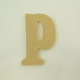 thumbnail image 2 of Package of 1, 18 Inch X 1/2" Thickness MDF Letter P in The Goudy Heavy Font, Thick, Upper Case for Art & Craft Project, Made in USA, 2 of 4