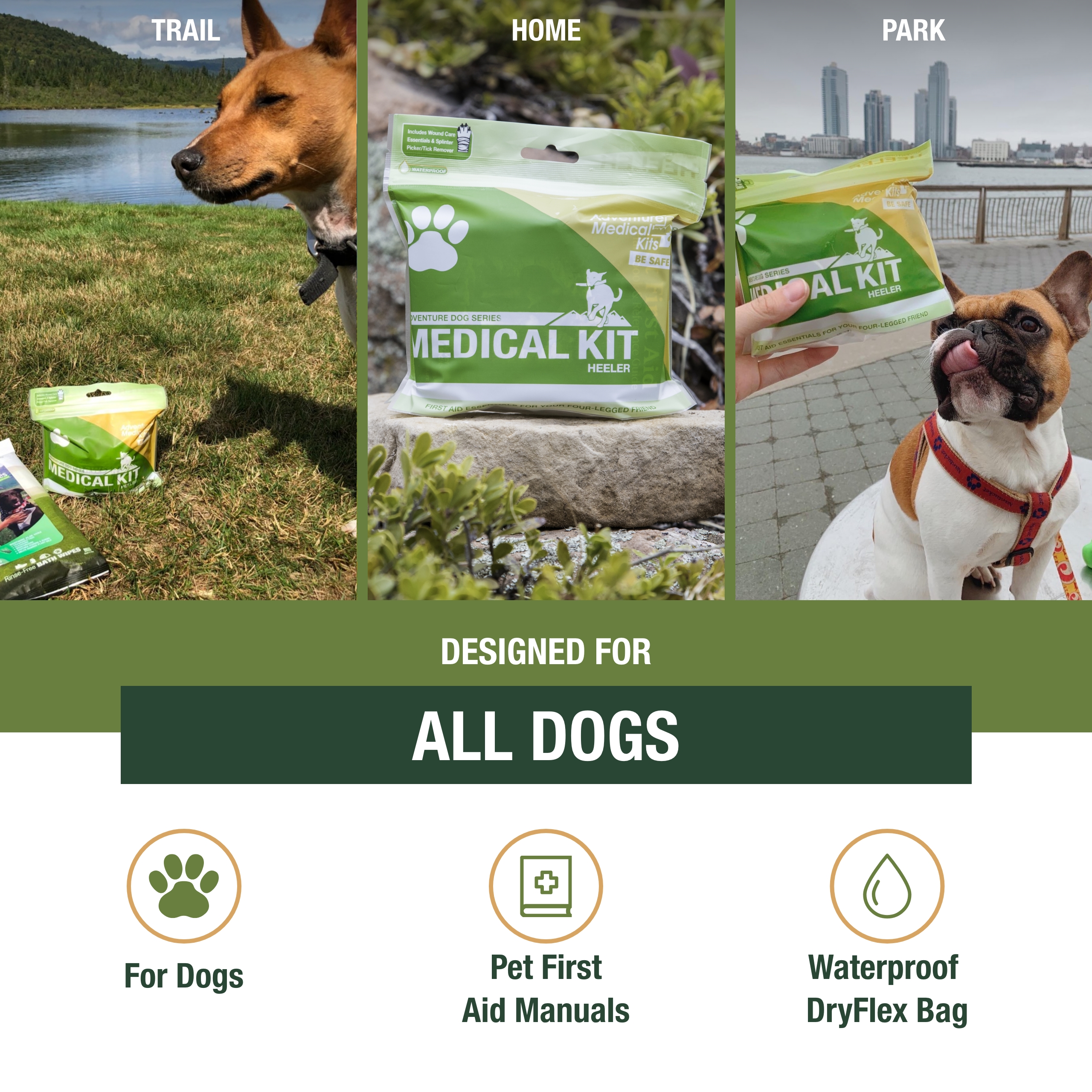 Adventure Medical Kits Adventure Dog Medical Kit - Heeler - 2 Pack