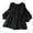 Black, variant on felwors Women's Peplum Tops 3/4 Lantern Sleeve Crewneck Loose Babydoll Shirt Blouse Black, XXL