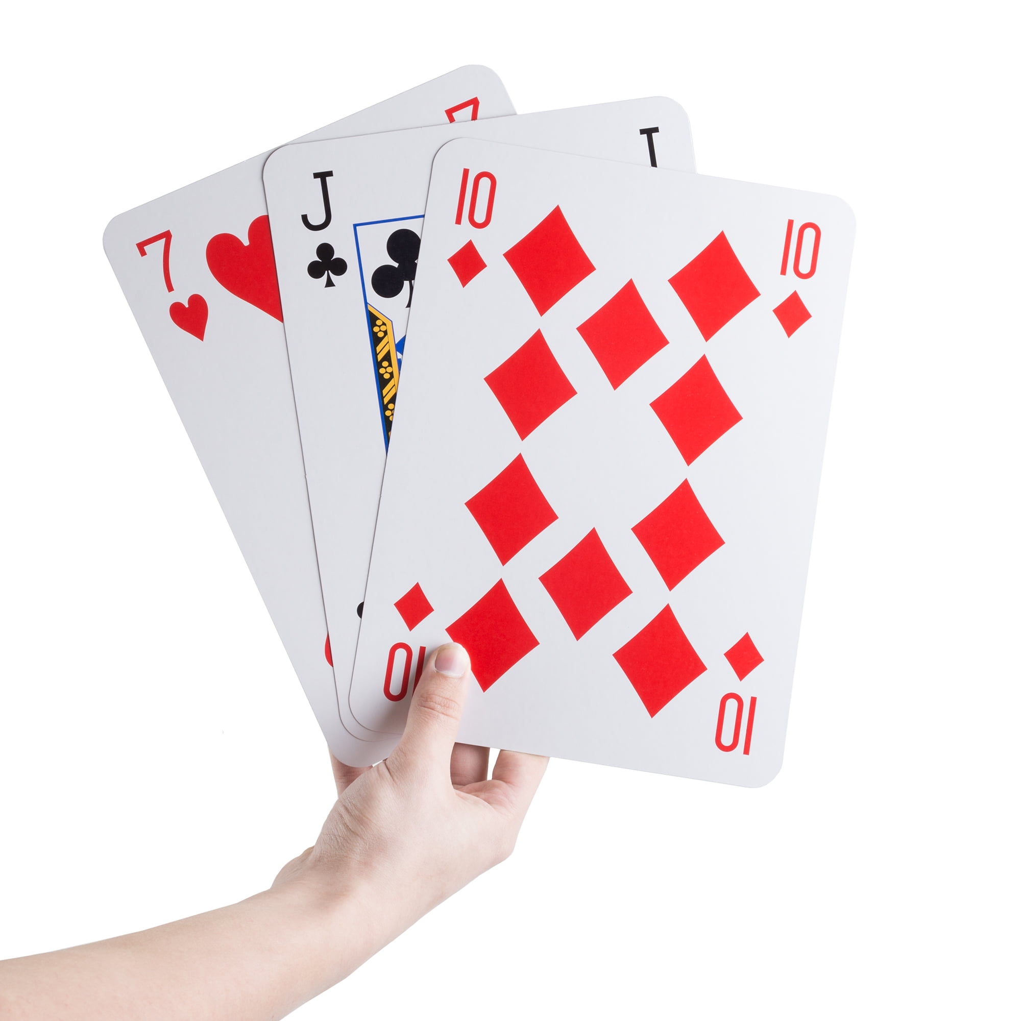 New JUMBO LARGE Plastic Coated Playing Cards Magic Tricks Games Casino 