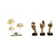 thumbnail image 1 of Estatua de figura,Estatuas de hojas y flores de metal,esculturas decorativas,Figuras decorativas para el hogar,para estante,mesa o vitrina.,Estatuas de pensadores,Estatuas de, 1 of 8
