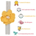 thumbnail image 4 of OUSITAID 3 Pack Baby Flower Lace Headbands,Elastic Hair Band, Super Soft & Stretchy Floral Camellia Headwrap for Newborn Infant Toddlers Kids, Hair Accessories, 4 of 7