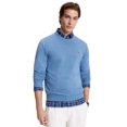 thumbnail image 1 of Jersey Tommy Hilfiger liso con cuello redondo para hombre, azul vaquero, XXL, 1 of 5