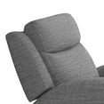 thumbnail image 3 of Cory Manual Recliner Chair- Contour Armrests- Solid Wood- Gray Polyester, 3 of 6
