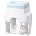 thumbnail image 1 of Automatic Toothpaste Dispenser with 2 Holder Slots Set Hands Free Wall Mounted Toothpaste Squeezer Dispenser for Family Bathroom Sink, 1 of 7