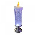 LED Water Candle with Glitter USB Rechargeable Color Changing