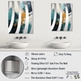 thumbnail image 4 of Designart "White Marble Waterfall with Gold and Green Accents II" Abstract Painting Oversized Wall Mirror - Modern Abstract Office Mirror Wall Decor - Multiple Color Options, 4 of 6
