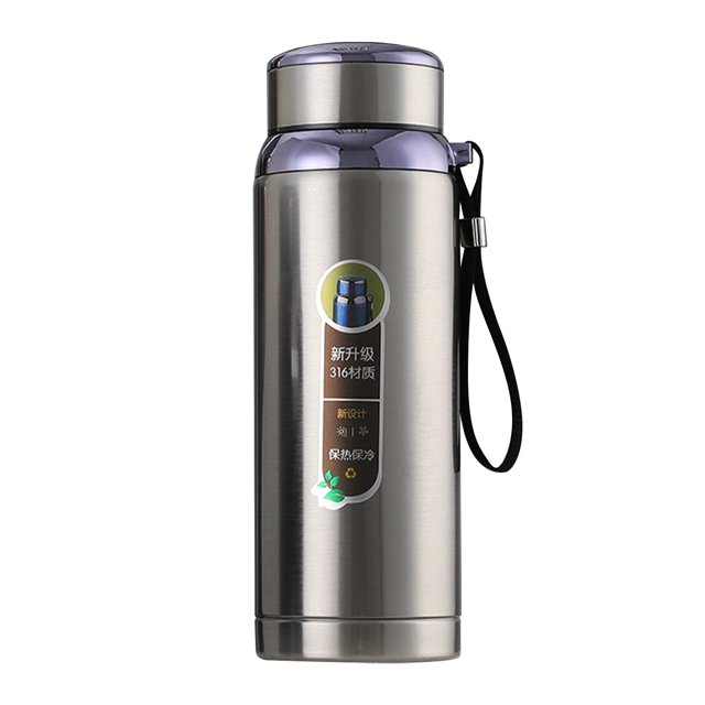Insulated Bottle Vacuum Cup Removable Filter 1000ml Wide Applicability Wide Mouth For Business ANGGREK Otros