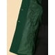 thumbnail image 5 of Abrigos largos de invierno con solapa con muesca y un solo pecho para mujer Verde M, 5 of 6