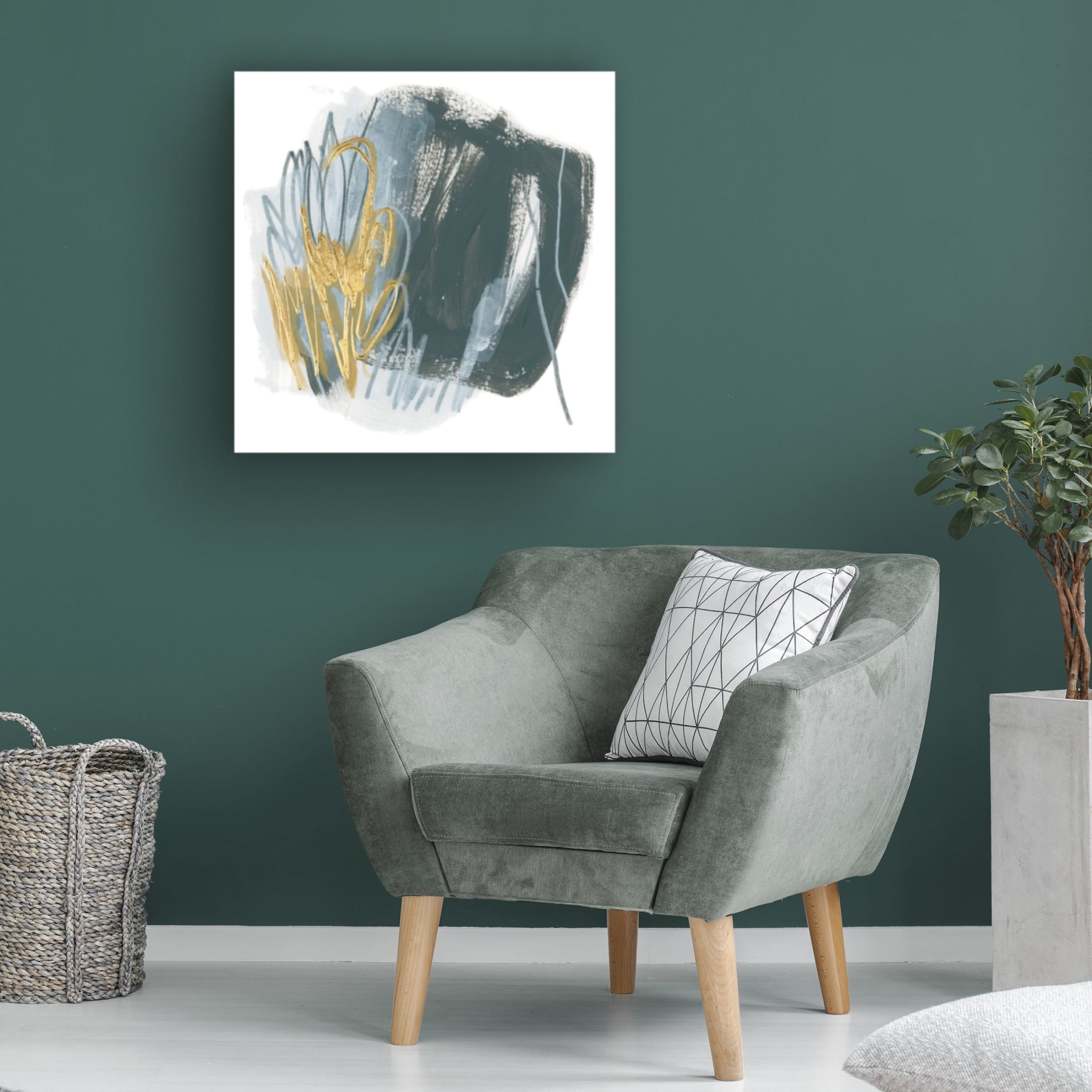 Canvas Wall Art - June Erica Vess 'Ocular Frequency II' Wall Art for Living Room, Bedroom, or Office Décor by Trademark Fine Art - 14 x 14 Inches